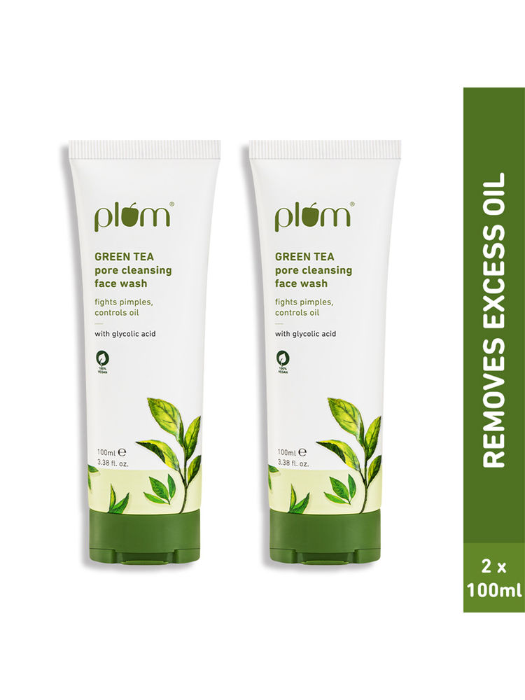 Plum Green Tea Face Wash - Duo For Oily Skin Gentle Cleanser