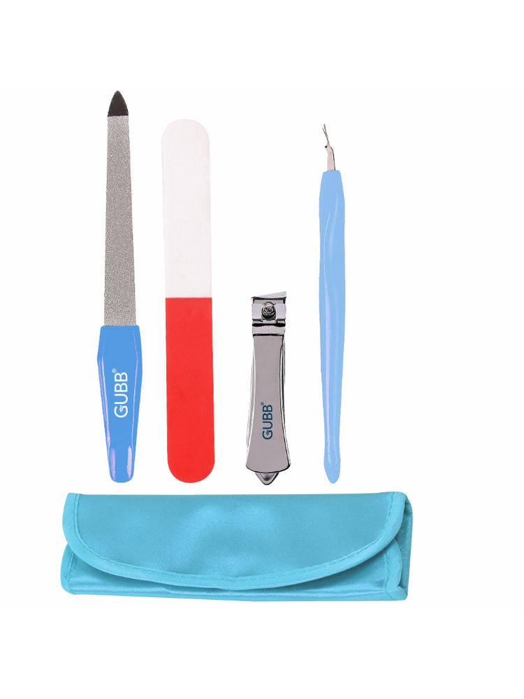 GUBB Manicure Kit 4 In 1 - Nail Clipper, Nail Filer, Nail Buffer & Cuticle Remover-image-5