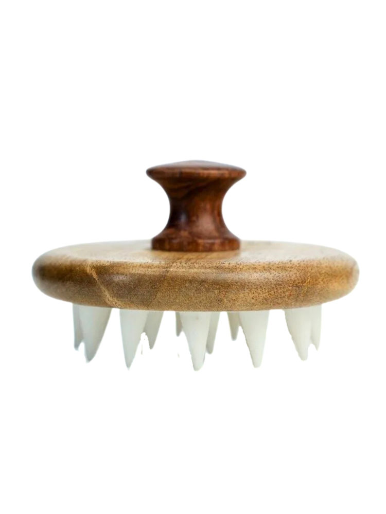 Kayanara Naturals Scalp Massager Brush For Blood Circulation & Natural Hair Growth - Wooden-picture-17