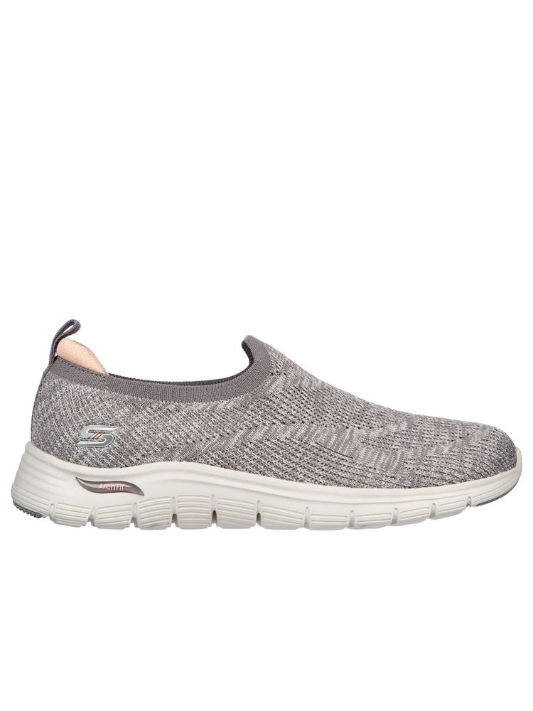 SKECHERS Women ARCH FIT VISTA Black Casual Snekaers Slip On-image-7