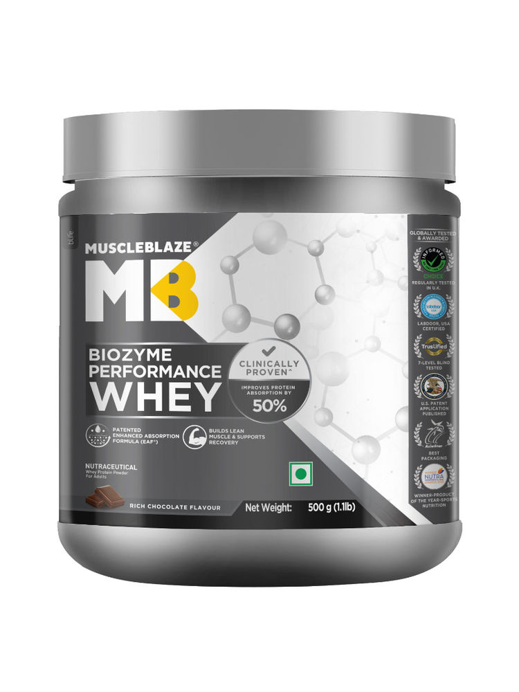 MuscleBlaze Biozyme Performance Whey Protein - Rich Chocolate