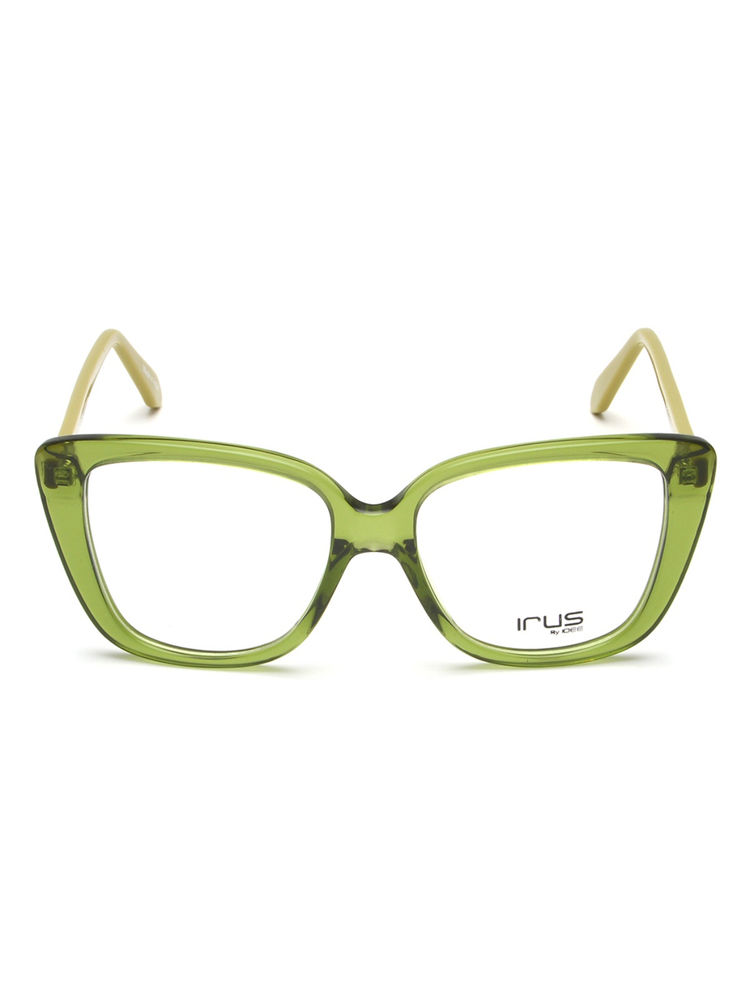 IRUS Women Full Rim Butterfly Shiny Crystal Green Acetate Eyeglass Frame (51)-picture-27