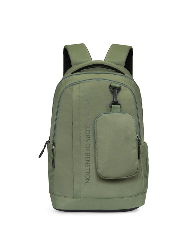 united colors of benetton fashion United Colors of Benetton Unisex Laptop Backpack Apex With Detachable Pouch - Olive-picture-11