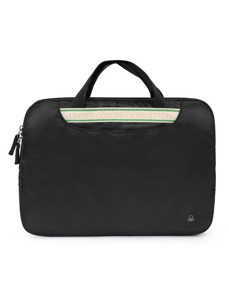 United Colors of Benetton Unisex Laptop Sleeve Business Case Kane - Black-image-24