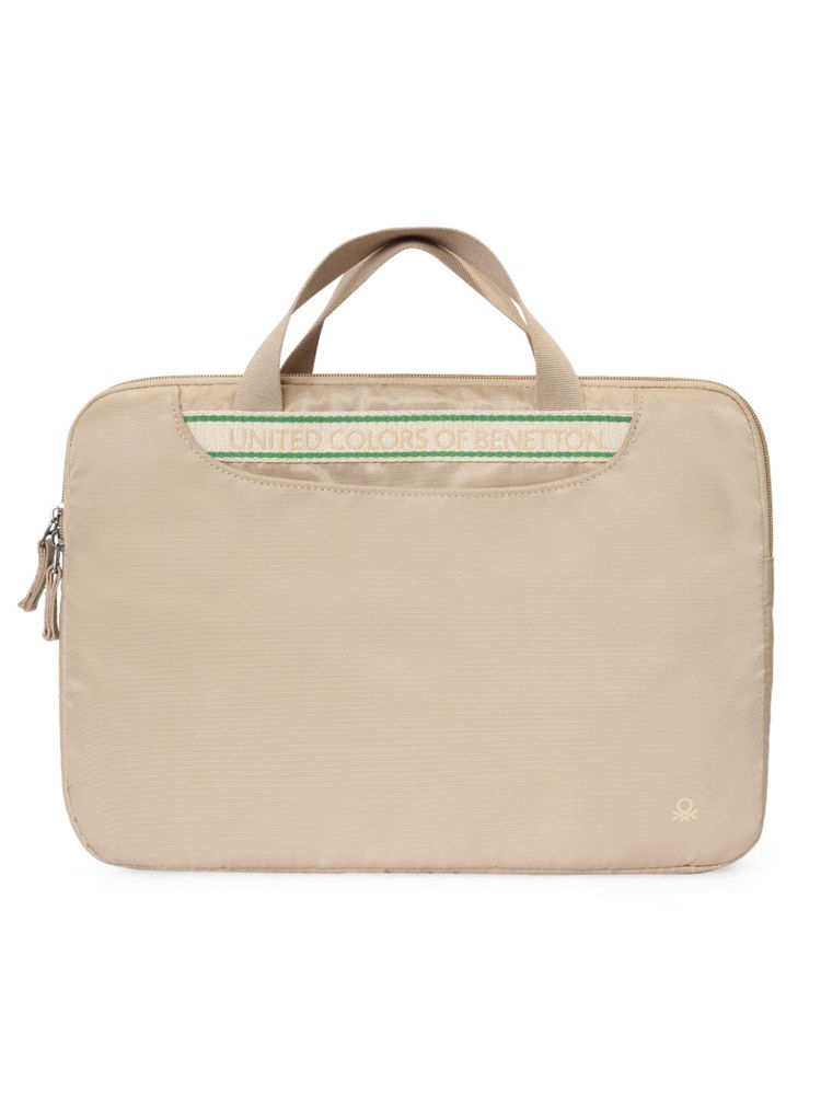 United Colors of Benetton Unisex Laptop Sleeve Bussiness Case Kane - Beige-image-7