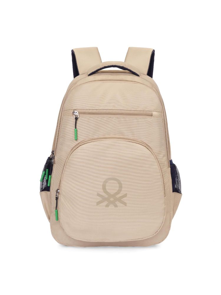 united colors of benetton fashion United Colors of Benetton Unisex Laptop Backpack Hype - Beige-picture-15