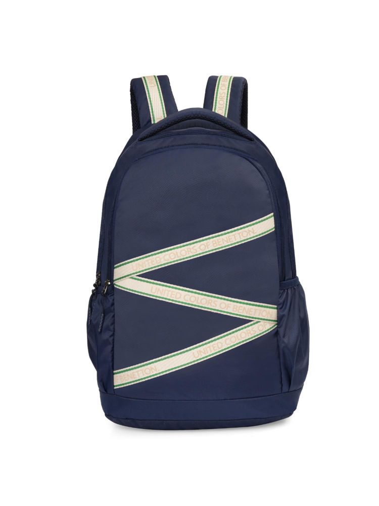 United Colors of Benetton Unisex Laptop Backpack Phantom - Navy Blue-image-37