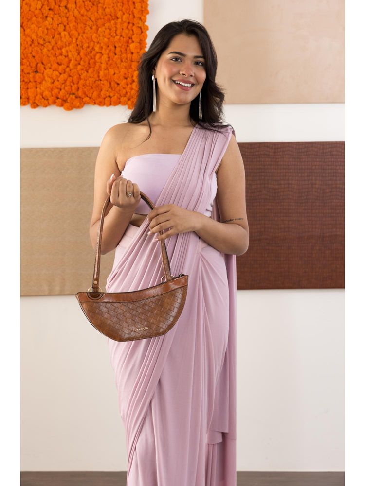 THE GUSTO Juno Textured Handbag - Tan (S)-picture-28
