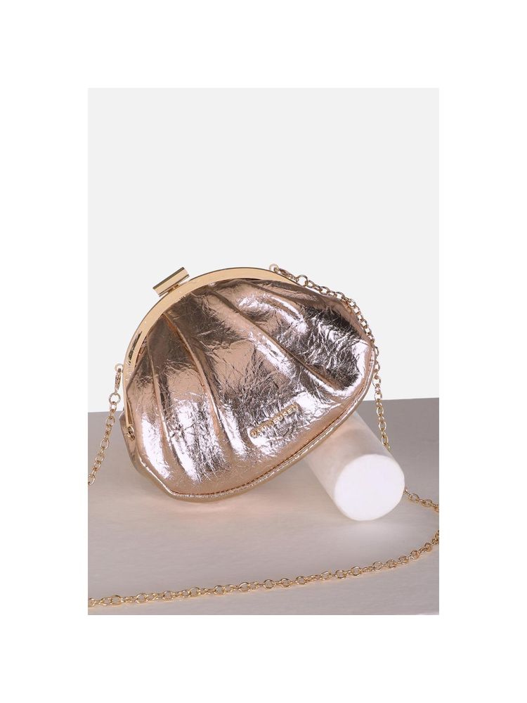 Van Heusen Women Rose Gold Textured Party Clutch-image-15