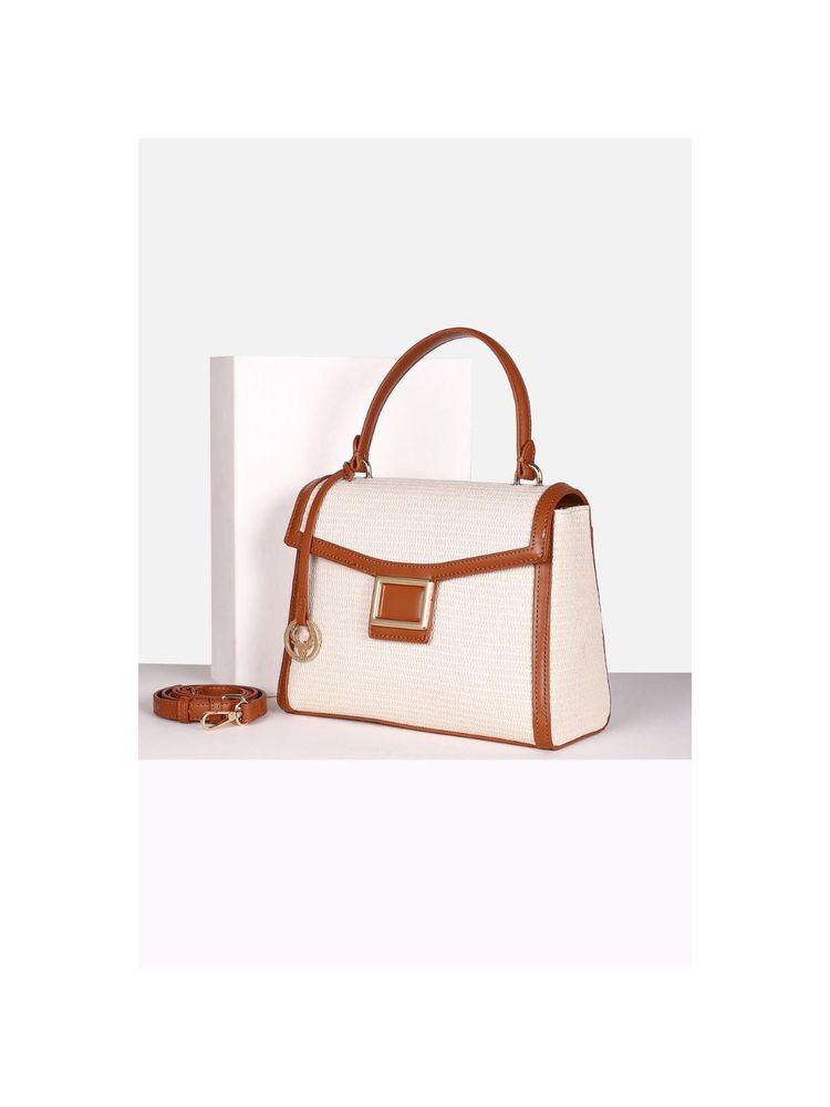 Allen Solly Women Beige Casual Sling Bag with Detachable Strap-picture-14