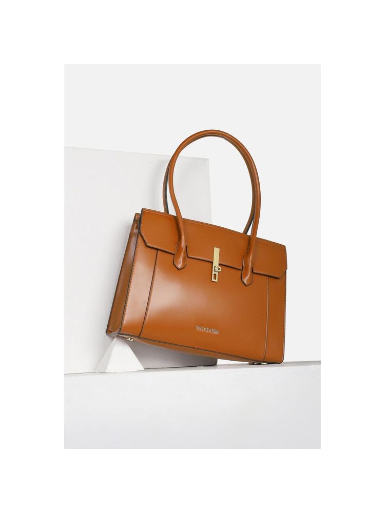 Van Heusen Women Brown Solid Formal Handbag-picture-22