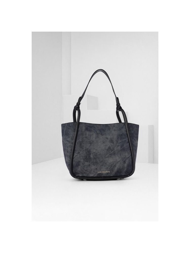 Van Heusen Women Navy Blue Printed Casual Handbag-picture-13