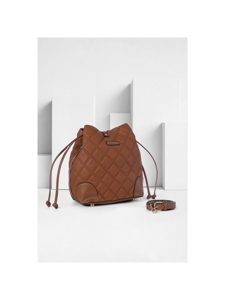 Van Heusen Women Brown Solid Casual Handbag-picture-19