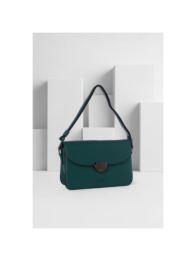 Van Heusen Women Green Solid Casual Handbag-picture-19