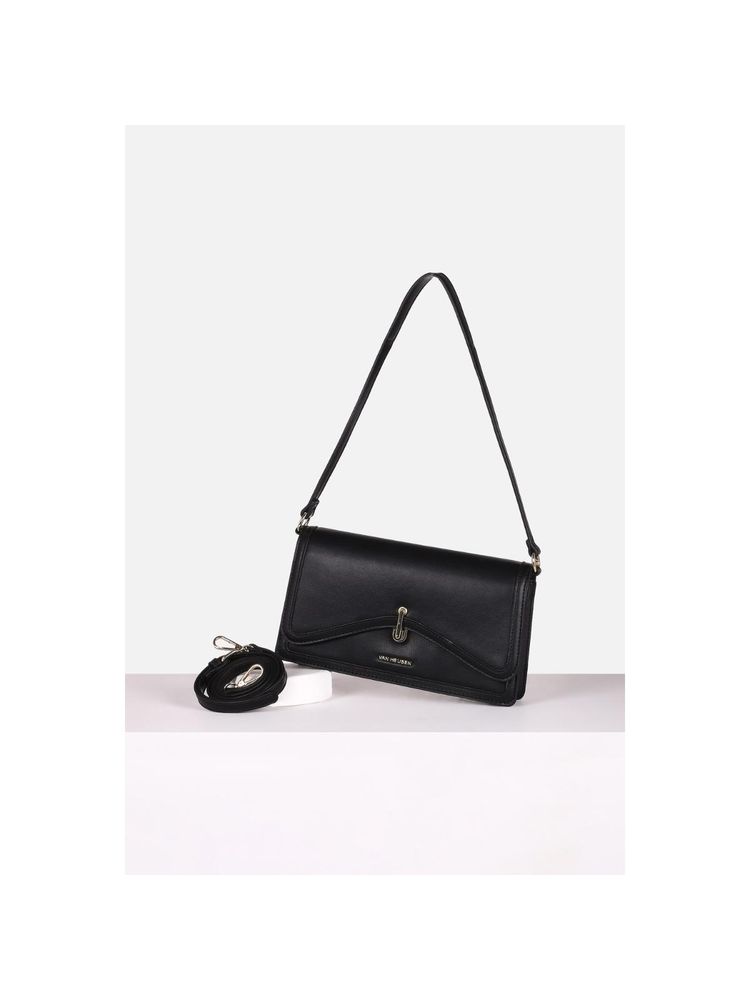 Van Heusen Women Black Solid Casual Sling Bag with Detachable Strap-picture-41
