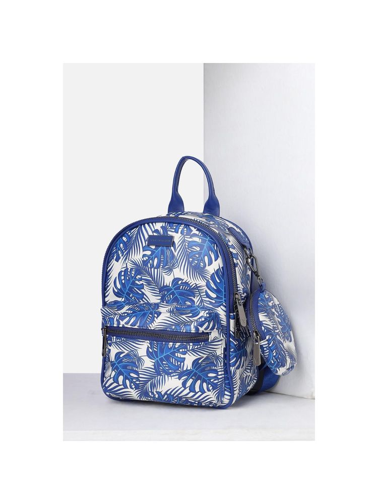 Van Heusen Women Blue Printed Casual Backpack-picture-12