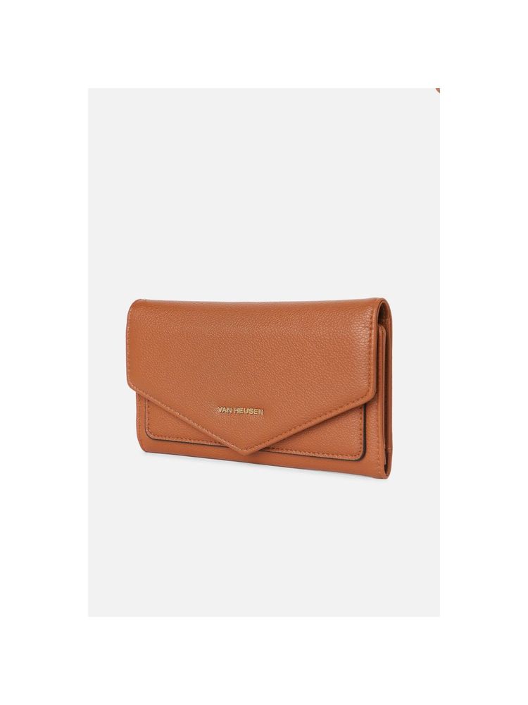 Van Heusen Women Brown Solid Casual Wallet-image-28