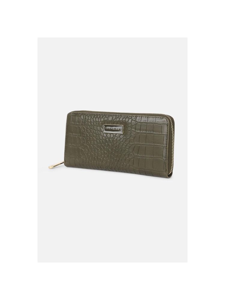 Van Heusen Women Olive Textured Casual Wallet-image-41