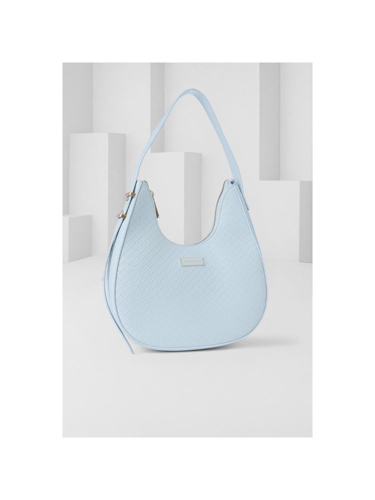 Van Heusen Women Light Blue Textured Casual Handbag-picture-24