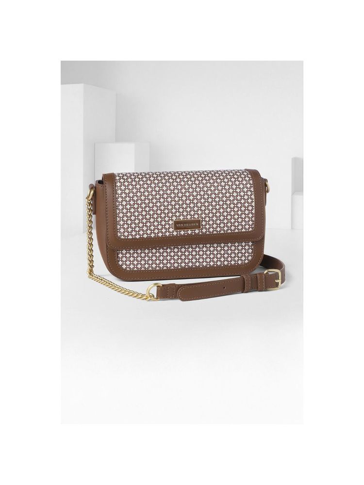 Van Heusen Women Brown Printed Casual Sling Bag-picture-20