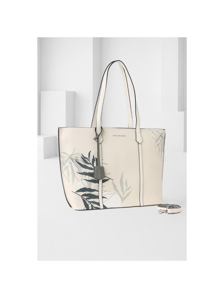 Van Heusen Women Beige Printed Casual Handbag-picture-13
