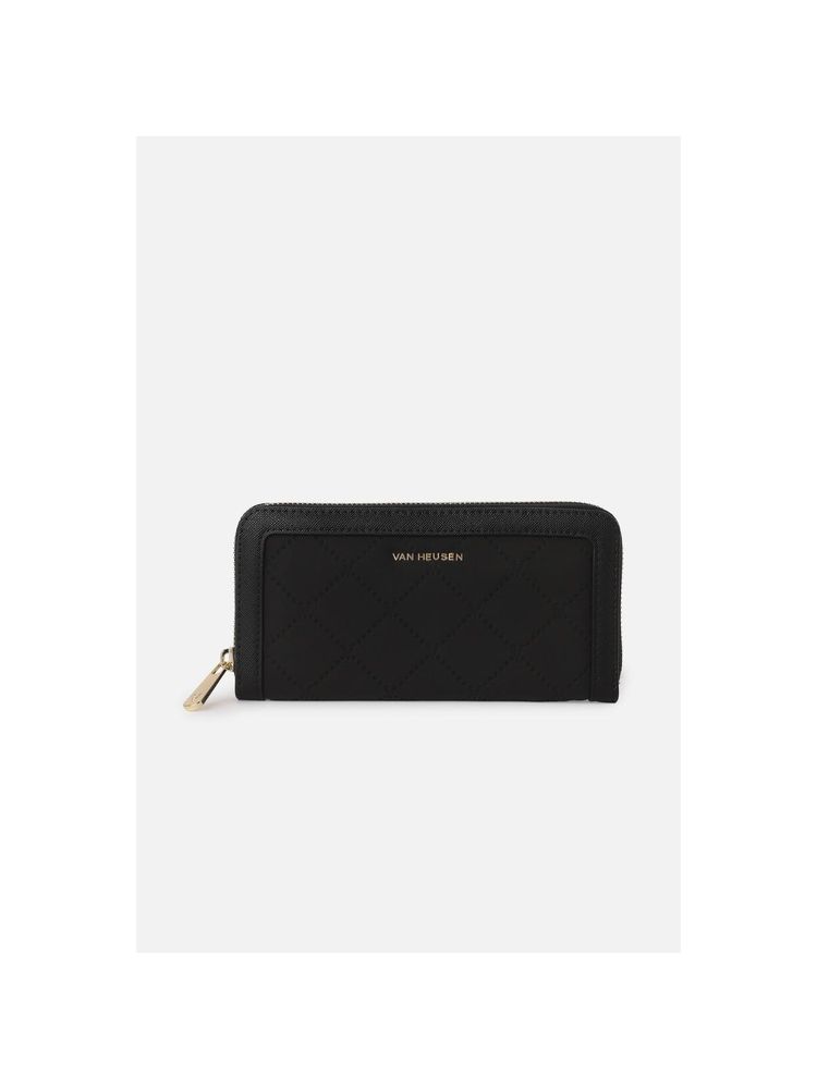 Van Heusen Women Black Textured Casual Wallet-picture-10
