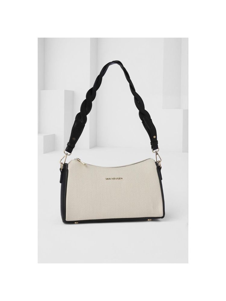 Van Heusen Women Beige Textured Casual Handbag-picture-43