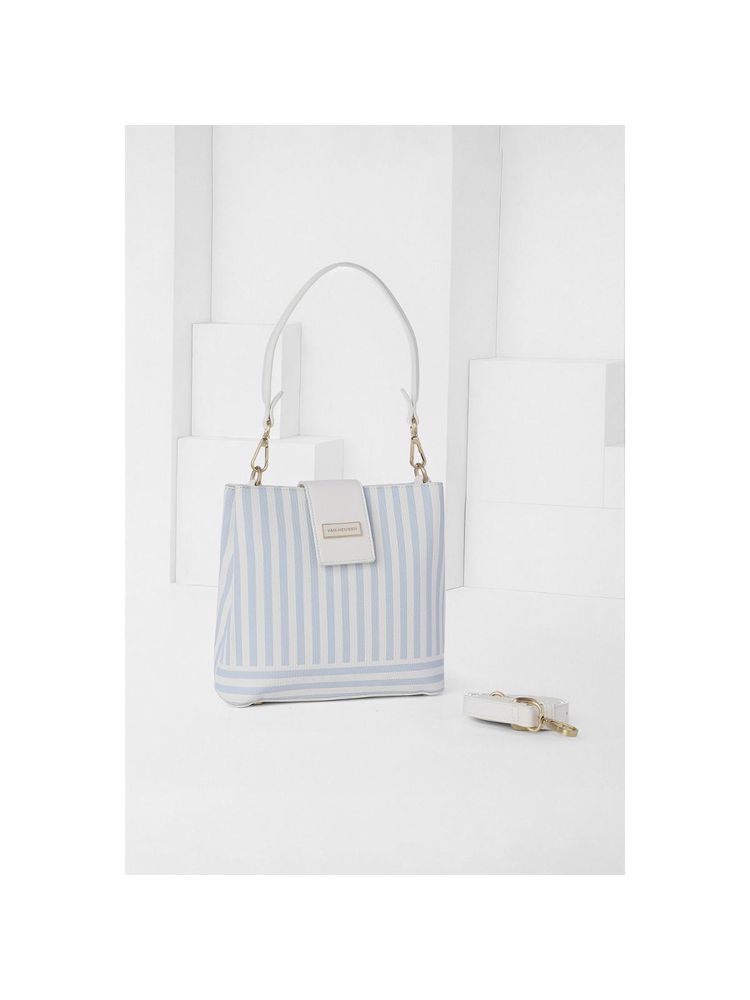 Van Heusen Women White Stripe Casual Handbag-picture-10