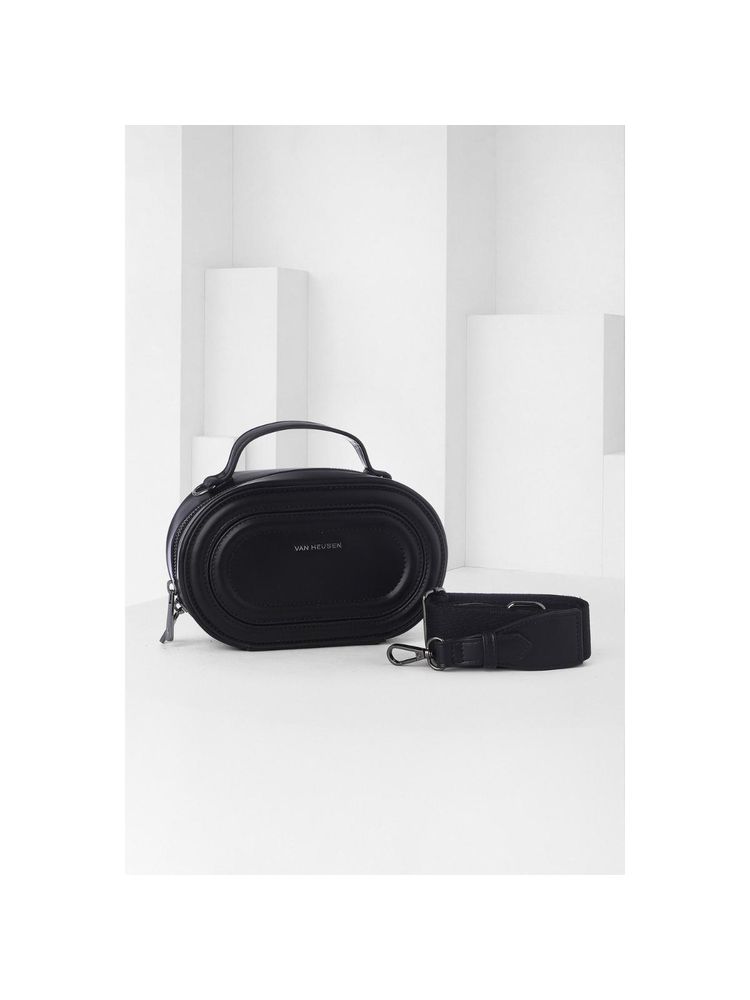 Van Heusen Women Black Solid Casual Handbag-picture-33