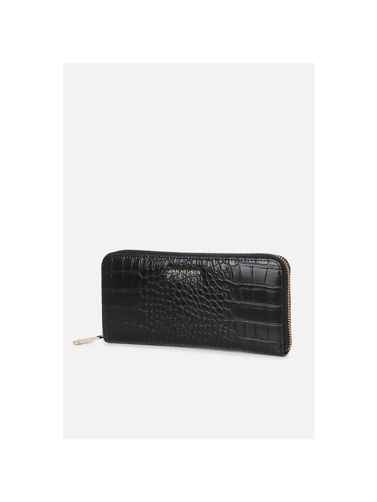 Van Heusen Women Black Textured Casual Wallet-image-49