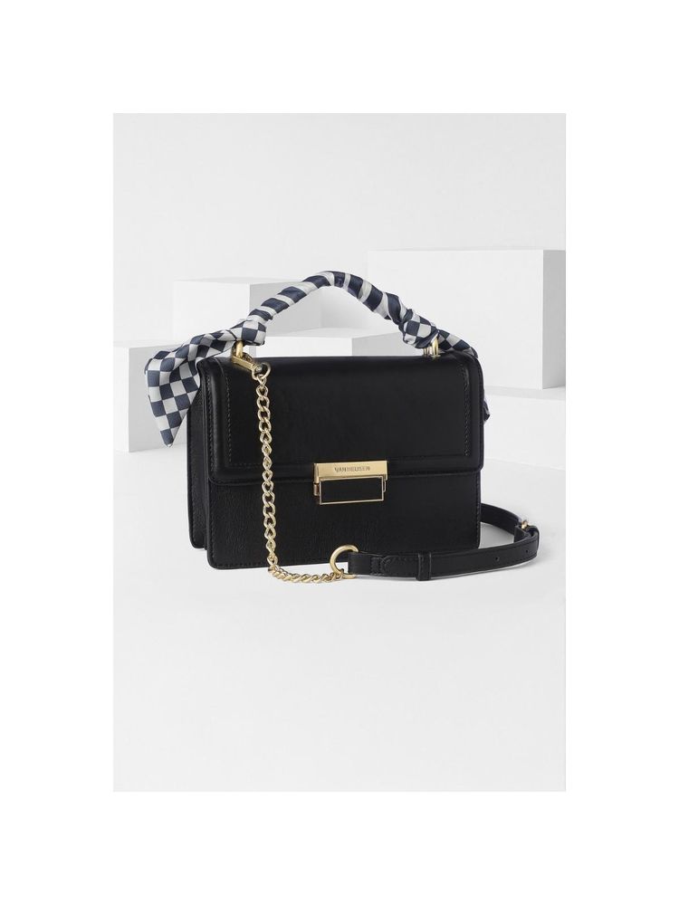 Van Heusen Women Black Textured Casual Sling Bag With Detachable Strap-picture-21