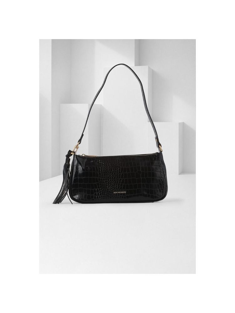 Van Heusen Women Black Textured Casual Handbag-picture-26