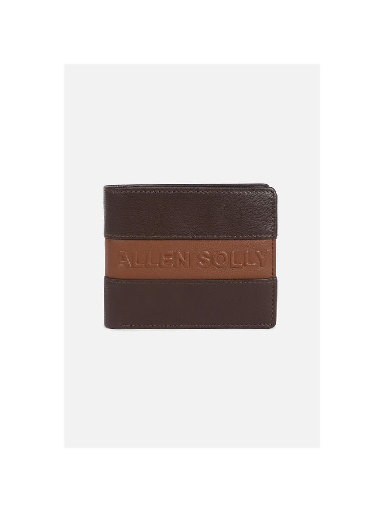 Allen Solly Men Brown Colorblock Leather Wallet-picture-22