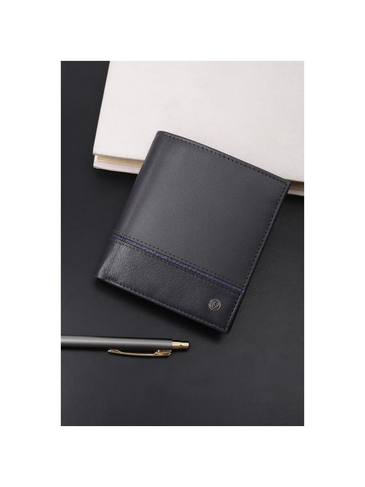Allen Solly Men Black Solid Genuine Leather Wallet-picture-20