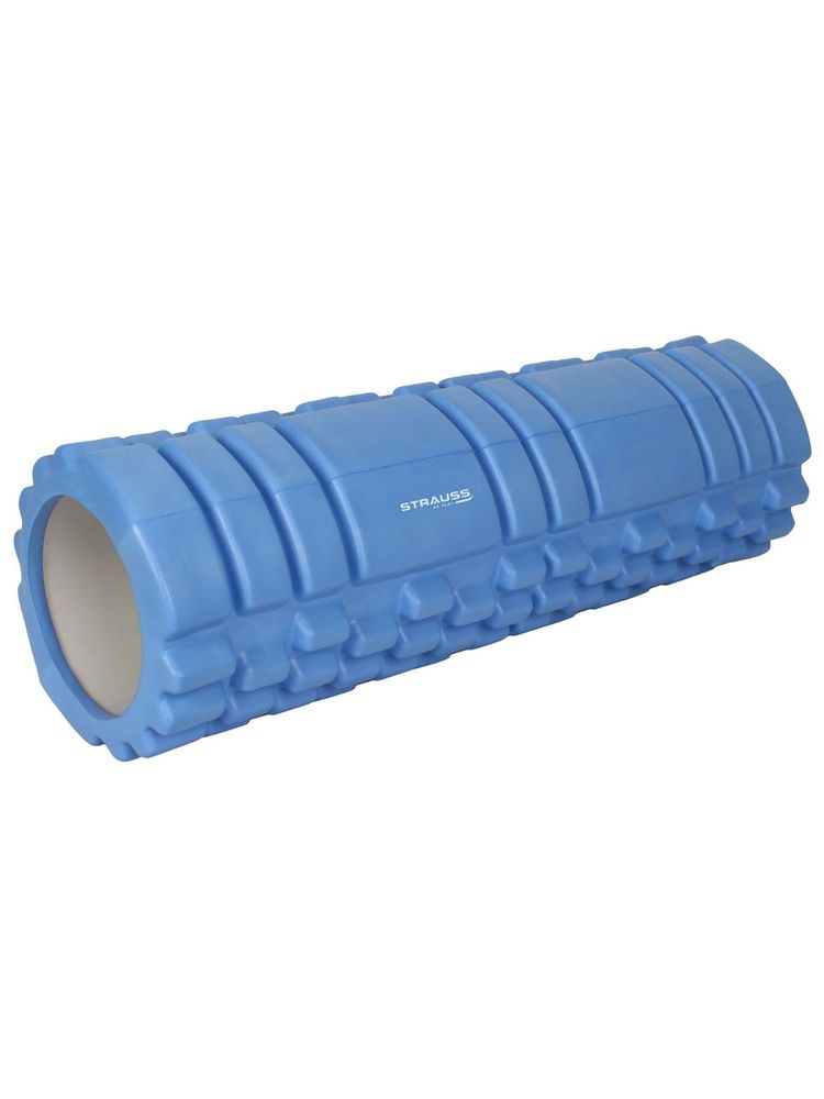 Strauss Deep Tissue Massage Foam Roller, 33 cm (Blue)-image-10