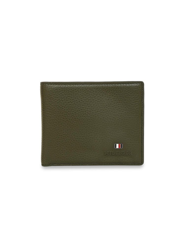 Tommy Hilfiger Mens Leather Wallet Caroni - Olive-image-37