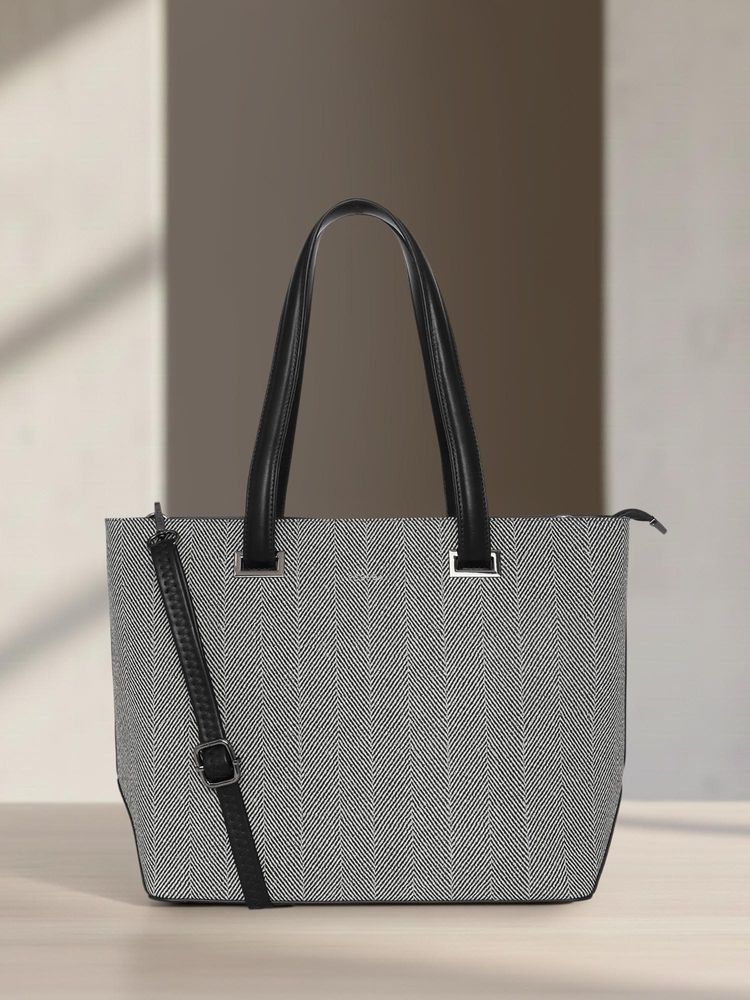 ESBEDA Black Pu Solid Handbag with Detachable Strap-picture-38