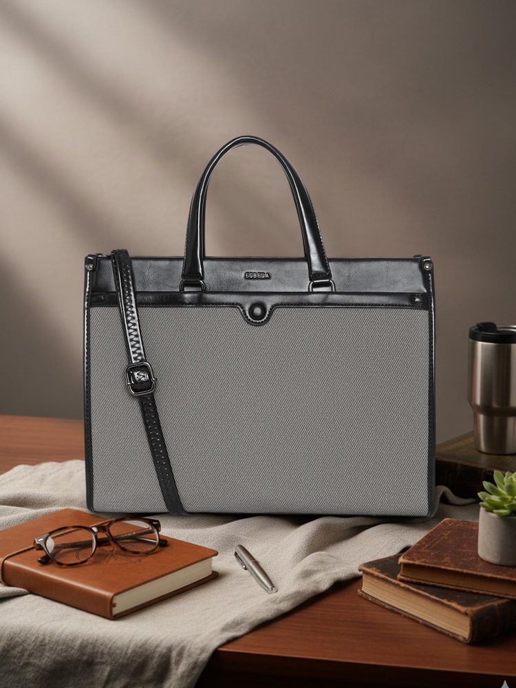 ESBEDA Black Pu Solid Handbag with Detachable Strap-picture-41
