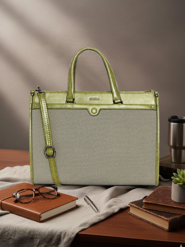 ESBEDA Olive Pu Solid Handbag with Detachable Strap-picture-27
