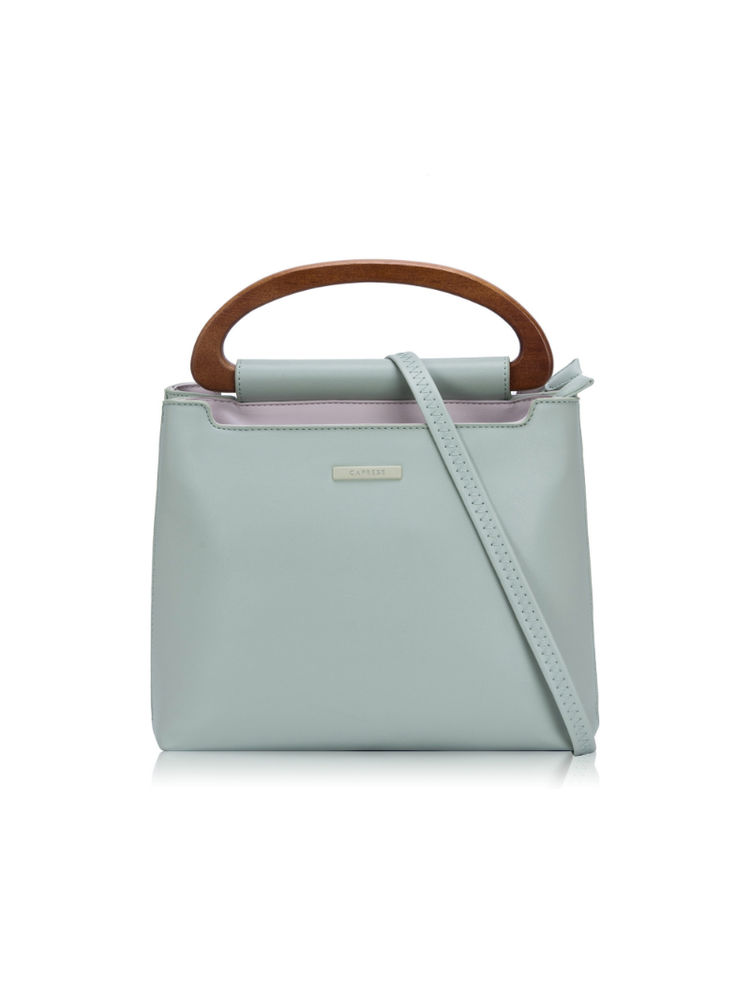 Caprese Edwina Medium Pastel Green Satchel-image-49