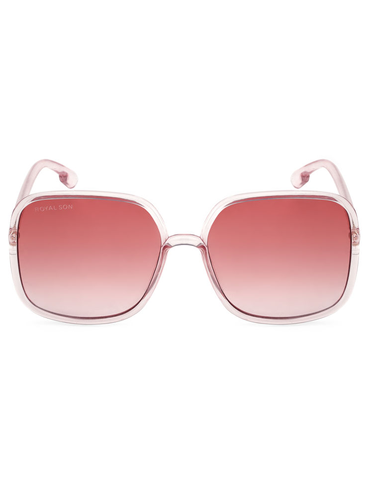 Royal Son Pink Uv Protected Over-Sized Sunglasses