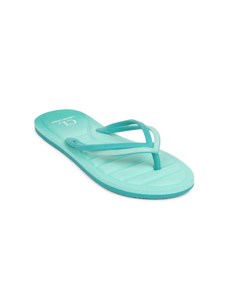 Carlton London Women Green Textured Flipflops-image-44