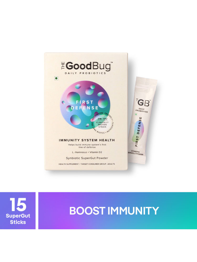 The Good Bug First Defense SuperGut Powder Immunity Booster Pre & Probiotic Supplement15 Days Pack-picture-17