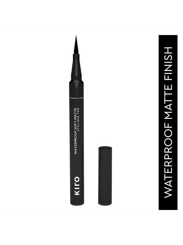 kiro waterproof soft-matte eyeliner pen - carbon black