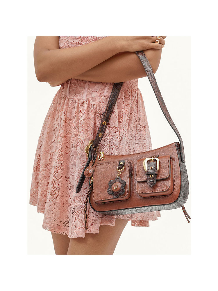 Hidesign Jeju - 01 Womens Brown Handbag-image-12