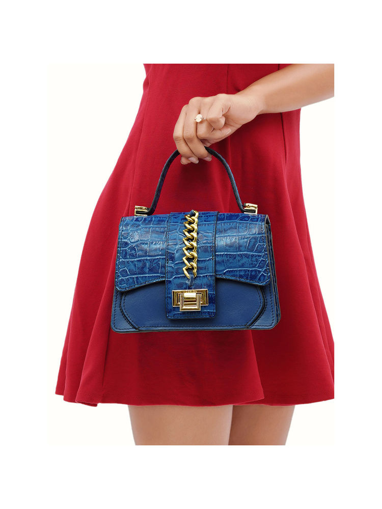 Hidesign Lolita - 01 Womens Blue Sling Bag-picture-38