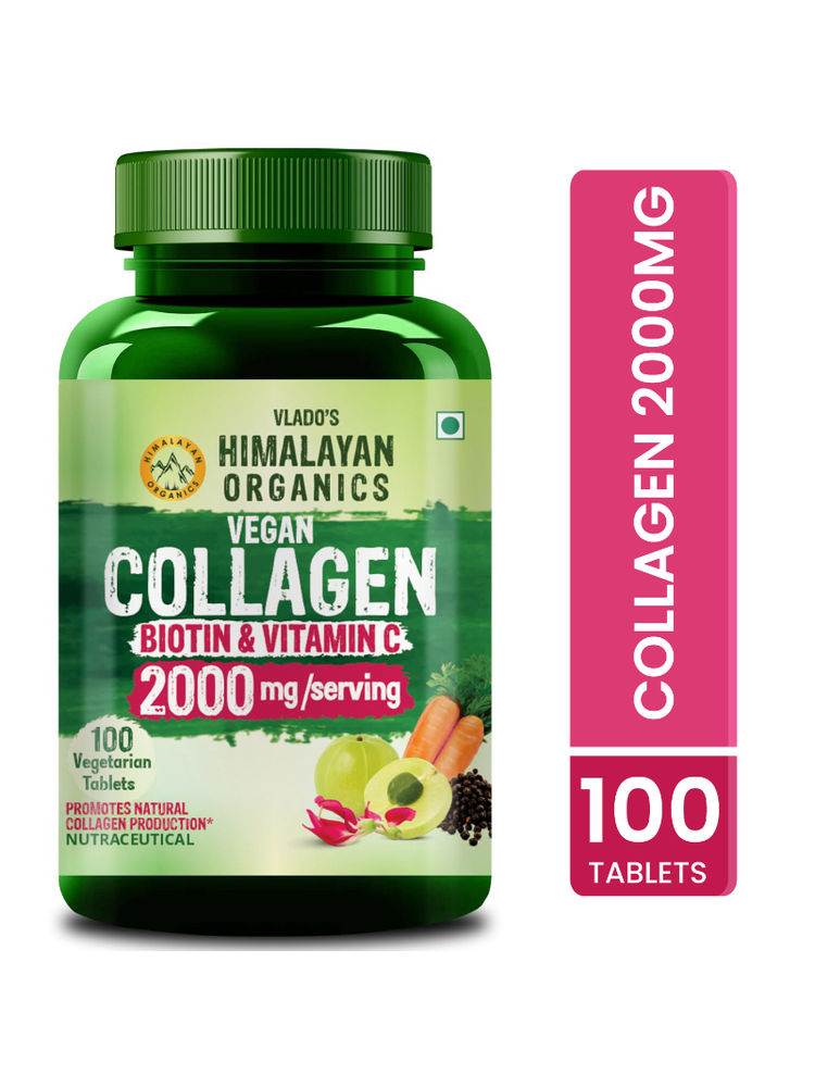 vlado's himalayan organic Vlado's Himalayan Organics Vlado's Vegan Collagen 2000Mg with Biotin and Vitamin C Tablets-picture-10