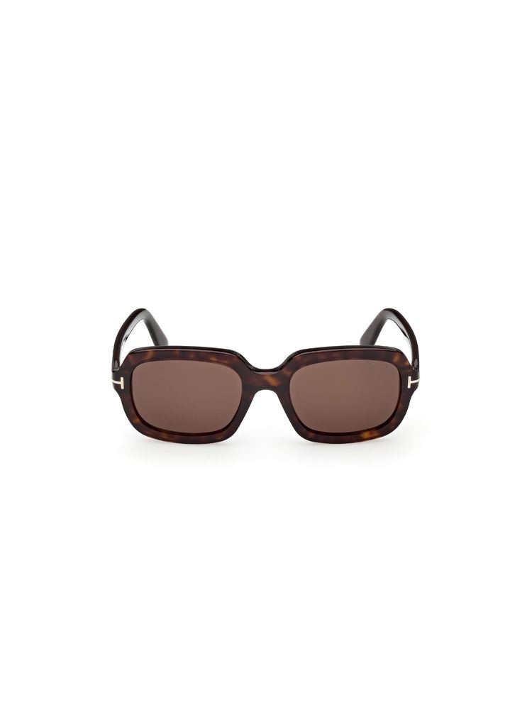 tom ford sunglasses Tom Ford Brown Acetate Full Rim Rectangle Women Sunglass FT1342 53 52E (53)-picture-10