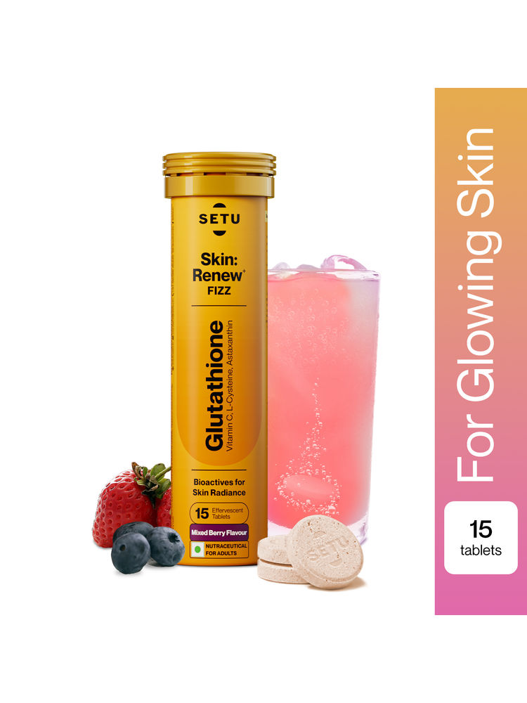 Setu Skin Renew L-Glutathione Tablets with Vitamin C for Glowing Skin - Mixed Berry (Pack of 1)-picture-14