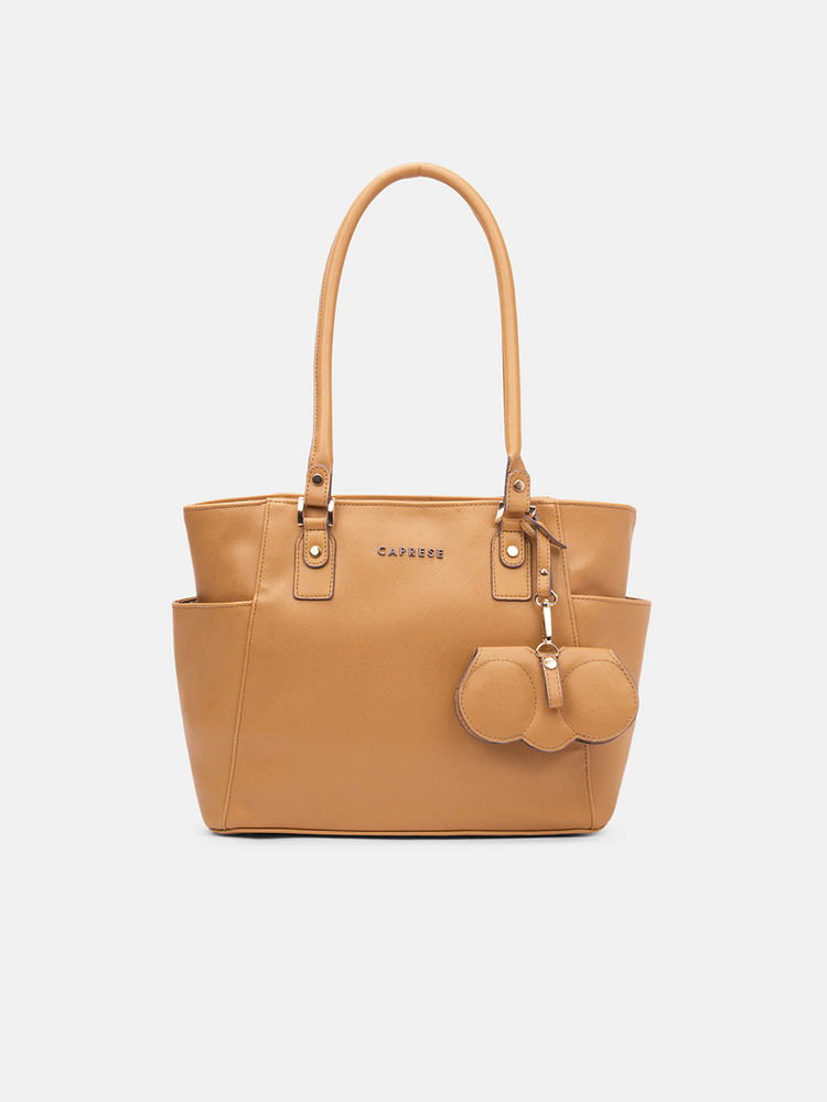 Caprese Women Mustard Tote Bag with Sunglass Case (M)-picture-15
